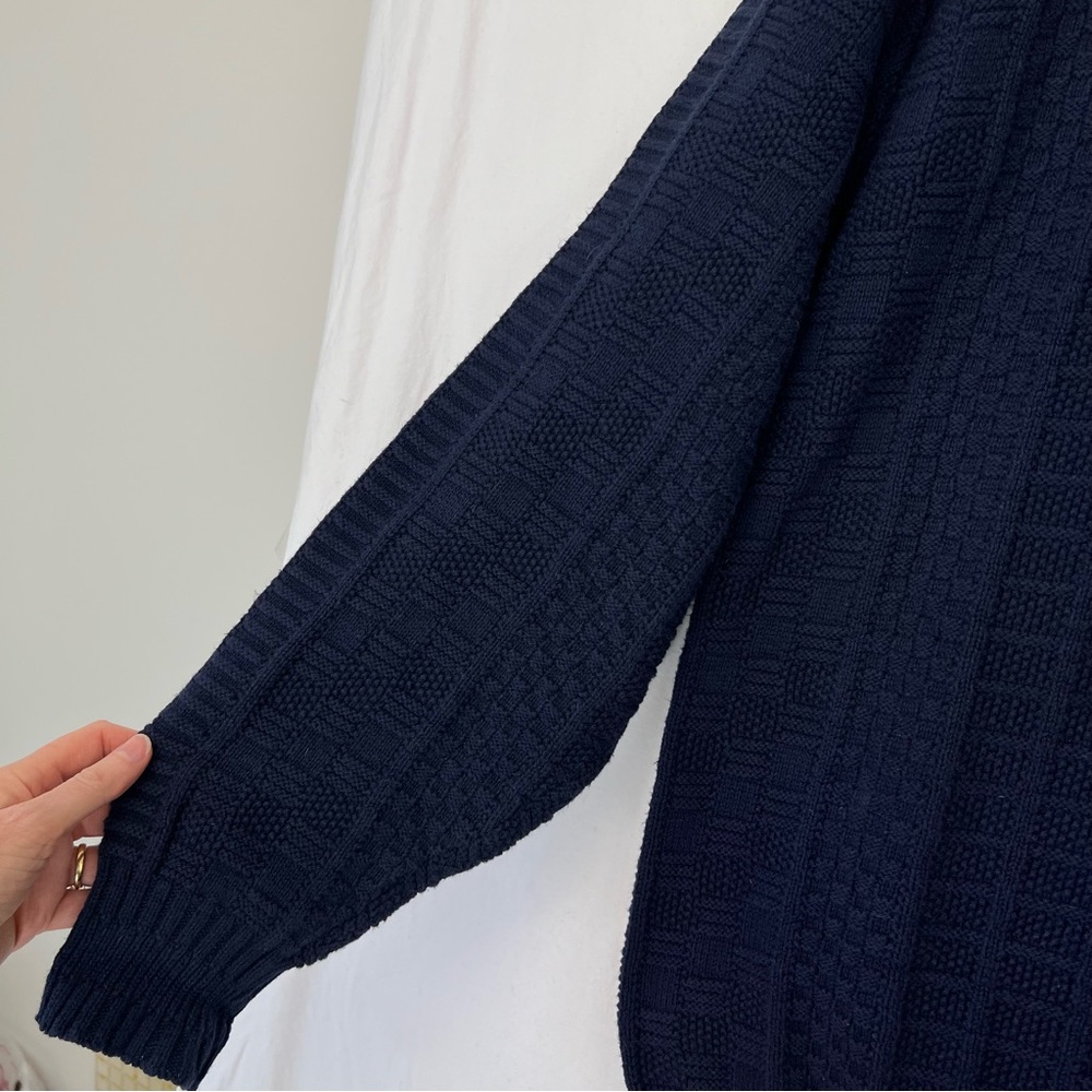 Carmel Golf Cotton Sweater Sz XL Tall Navy Blue Embroidered Classic USA Vintage - Picture 7 of 11